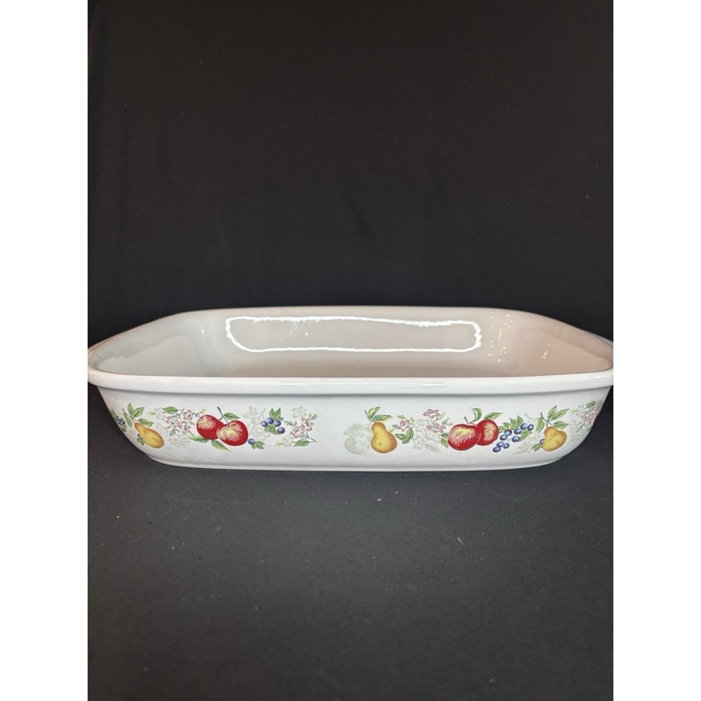 Corelle Coordinates Stoneware 9x13 Chutney Fruit Casserole Lasagna‎ Pan Roaster